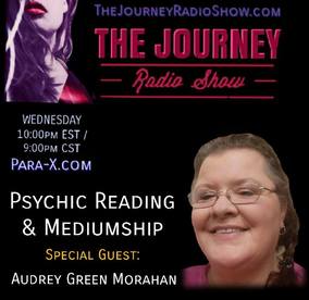 Psychic reading & mediumship: Audrey Green Morahan, Clayton Crawford, Jen Kruse on The Journey Radio Show - TheJourneyRadioShow.com 